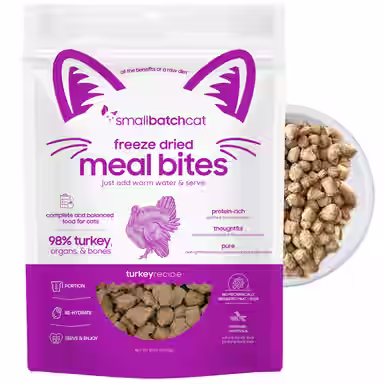 Smallbatch Pets Non-GMO Turkey Meal Bites Freeze-Dried