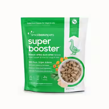 Smallbatch Pets Super Booster Duck Bites Grain-Free Adult Freeze-Dried