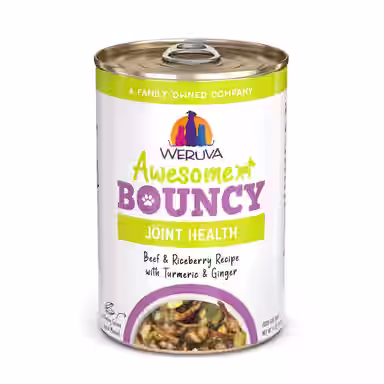 Weruva Awesome Bouncy, Beef & Riceberry Recipe with Turmeric & Ginger Adult Gluten-Free Shredded
