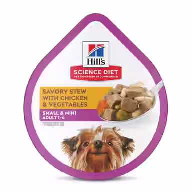 Hill's Science Diet Adult Small Breed & Mini Breed Savory Stew Chicken & Vegetable