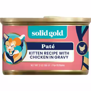 Solid Gold Flavorful Feast Kitten Recipe with Chicken Pate in Gravy