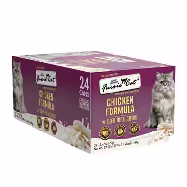 Fussie Cat Super Premium Chicken in Goat Milk Gravy Shredded