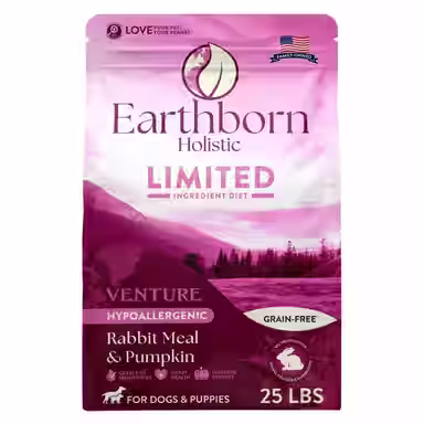 Earthborn Holistic Venture Limited Ingredient Grain-Free Rabbit Meal & Pumpkin