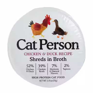 Cat Person by Weruva Shredded Chicken & Duck in Broth