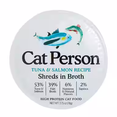 Cat Person by Weruva Tuna & Salmon Shreds in Broth