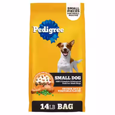 Pedigree Small Dog Complete Nutrition Roasted Chicken, Rice & Vegetable Flavor Small Breed