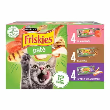 Friskies Salmon Dinner, Turkey & Giblets Dinner & Mixed Grill Variety Pack