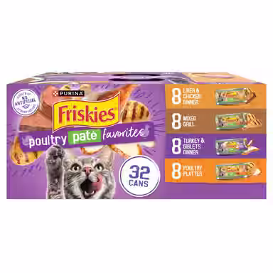 Friskies Poultry Pate Favorites Variety Pack