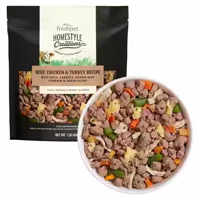 Freshpet Homestyle Creations Fresh Beef, Chicken & Turkey Recipe
