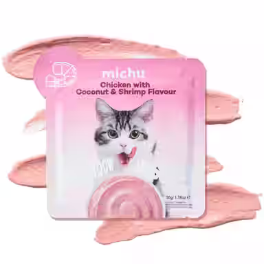 Michu Rainbow Mousse Chicken with Coconut & Shrimp Flavor Pate