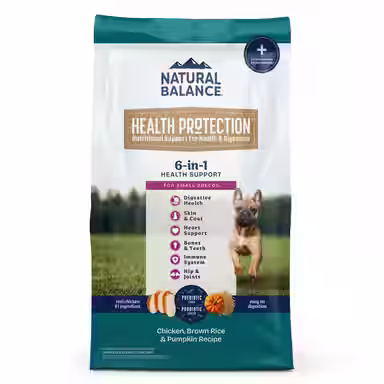 Natural Balance Health Protection Small Breed Adult Real Chicken, Brown Rice & Pumpkin