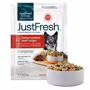 JustFoodForDogs JustFresh Human Grade Home-Cooked Beef Recipe Fresh