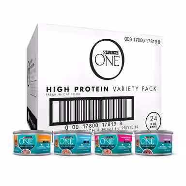 Purina ONE Natural Chicken, Tuna, Salmon & Trout Variety Pack High Protein