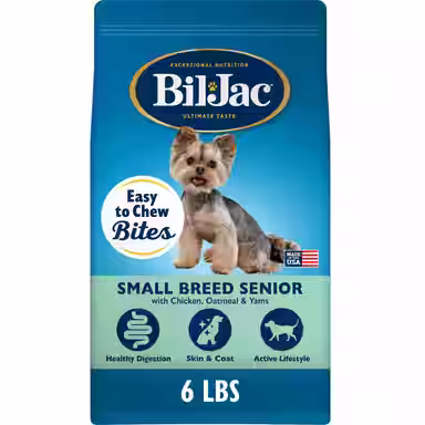 Bil-Jac Small Breed Senior Chicken, Oatmeal & Yam Recipe