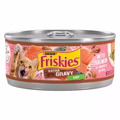 Friskies Extra Gravy Pate with Salmon in Savory Gravy