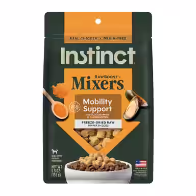 Instinct RawBoost Mixers Mobility Support Recipe Grain-Free Freeze-Dried