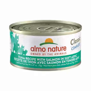 Almo Nature Classic Complete Tuna Recipe with Salmon in Gravy Flaked