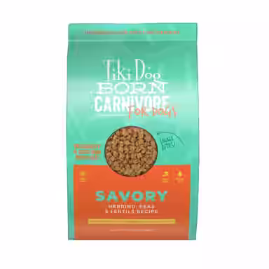 Tiki Dog Born Carnivore Savory Grain-Free Herring, Peas & Lentils Recipe