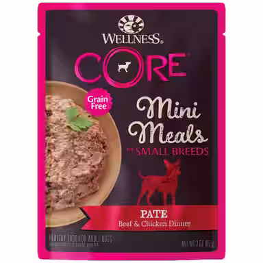 Wellness CORE Grain-Free Small Breed Mini Meals Beef & Chicken Pate