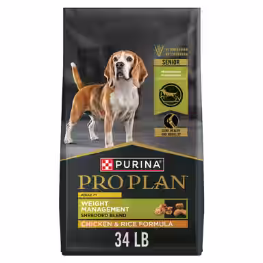 Purina Pro Plan Adult 7 Plus Weight Management Shredded Blend Chicken & Rice Formula