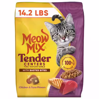 Meow Mix Tender Centers Basted Bites, Chicken & Tuna Flavored