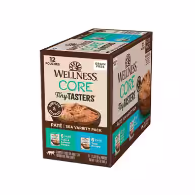 Wellness CORE Tiny Tasters Tuna & Salmon, Tuna Pate Sea Variety Pack