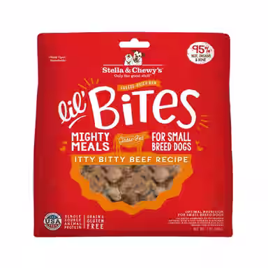 Stella & Chewy's Lil' Bites Itty Bitty Beef Recipe Small Breed Freeze-Dried