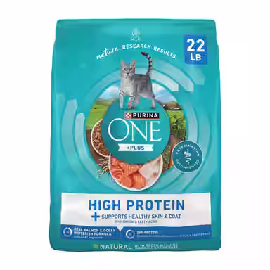Purina ONE Plus Skin & Coat Health Formula Natural Salmon & Ocean Whitefish High Protein