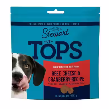 Stewart Puff Tops Beef, Cheese & Cranberry Recipe Limited-Ingredient Freeze-Dried