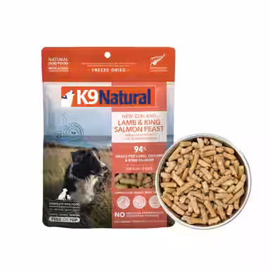 K9 Natural New Zealand Lamb & King Salmon Feast Grain-Free Freeze-Dried