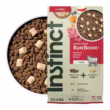 Instinct RawBoost Whole Grain Real Beef & Barley Recipe