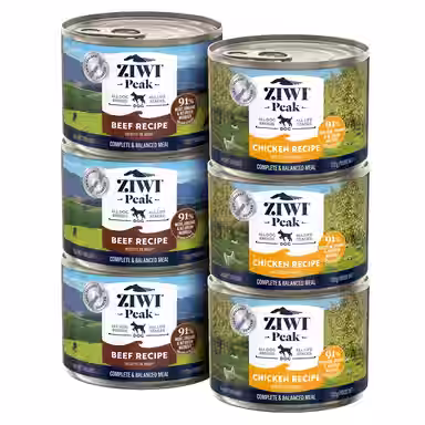 ZIWI Peak Variety Pack Adult Grain-Free Beef, Chicken Pate