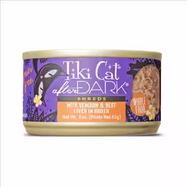 Tiki Cat After Dark Venison & Beef Liver Grain-Free Shredded