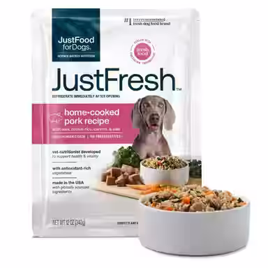 JustFoodForDogs JustFresh Human Grade Home-Cooked Pork Recipe Fresh