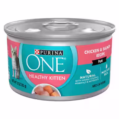 Purina ONE Grain-Free Natural Pate Healthy Kitten Chicken & Salmon Recipe