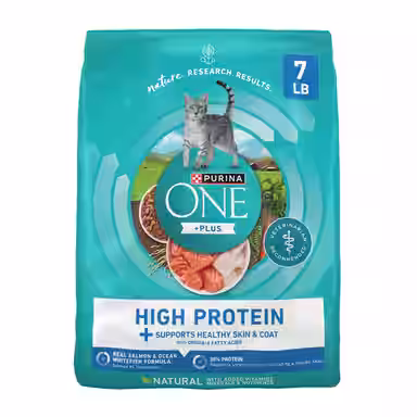 Purina ONE Plus Skin & Coat Health Formula Natural Salmon & Ocean Whitefish High Protein