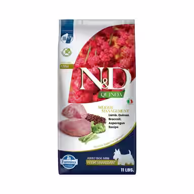 Farmina N&D Quinoa Canine Adult Weight Management Lamb, Broccoli & Asparagus