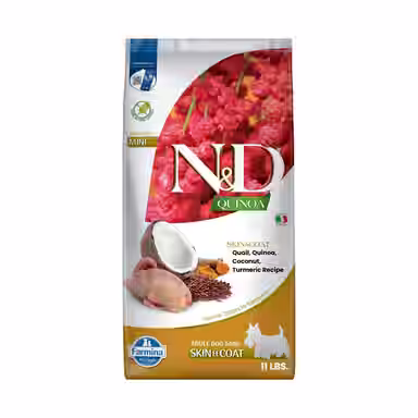 Farmina N&D Quinoa Canine Adult Skin & Coat Quail, Coconut & Turmeric