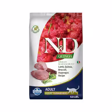 Farmina N&D Quinoa Feline Lamb, Broccoli & Asparagus Weight Management