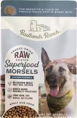 Badlands Ranch Superfood Complete Raw Coated Morsels Chicken