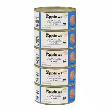 Applaws Limited Ingredient Tuna Fillet & Crab in Broth