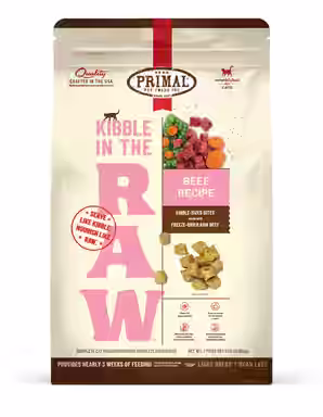 Primal Kibble in the Raw Non-GMO Beef Recipe Freeze-Dried