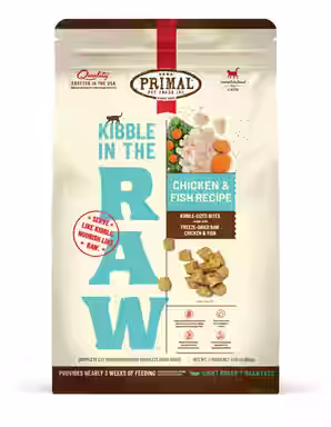 Primal Kibble in the Raw Non-GMO Chicken & Fish Recipe Freeze-Dried