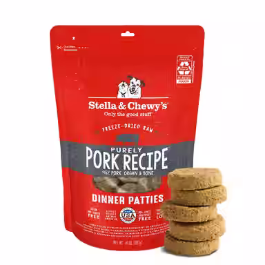 Stella & Chewy's Purely Pork Freeze-Dried Raw Dinner Patties