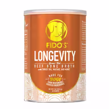 Fido's Bone Broth Longevity Grass-Fed Beef Bone Broth Powdered