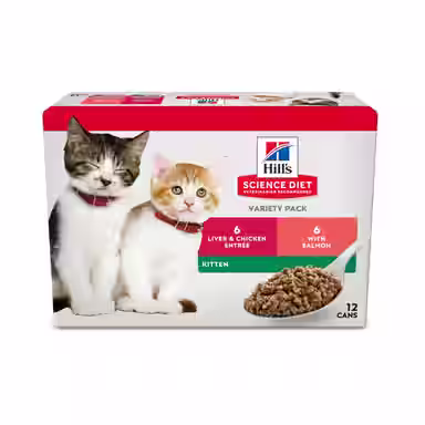 Hill's Science Diet Kitten Liver & Chicken & Savory Salmon Variety Pack