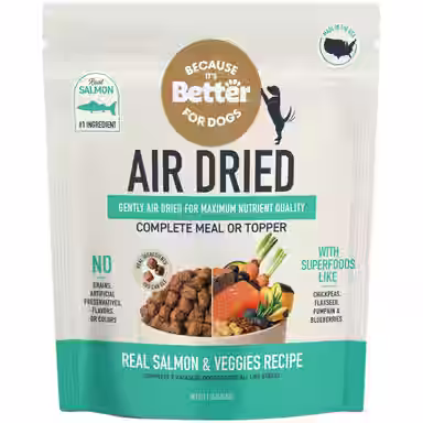 Because It's Better Real Salmon & Veggies Slow Baked & Air-Dried