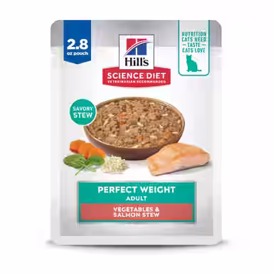 Hill's Science Diet Adult Perfect Weight Management Vegetables & Salmon Stew