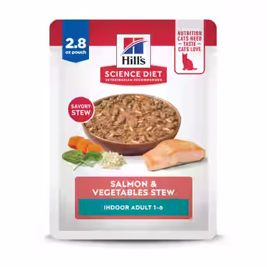 Hill's Science Diet Adult Indoor Salmon & Vegetables Stew