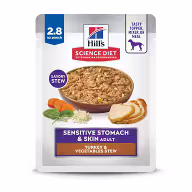 Hill's Science Diet Adult Sensitive Stomach & Sensitive Skin Turkey & Vegetables Stew